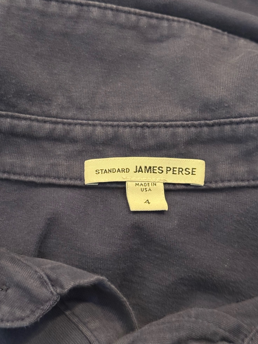 Men's James Perse Navy Polo Shirt - Picture 5 of 5